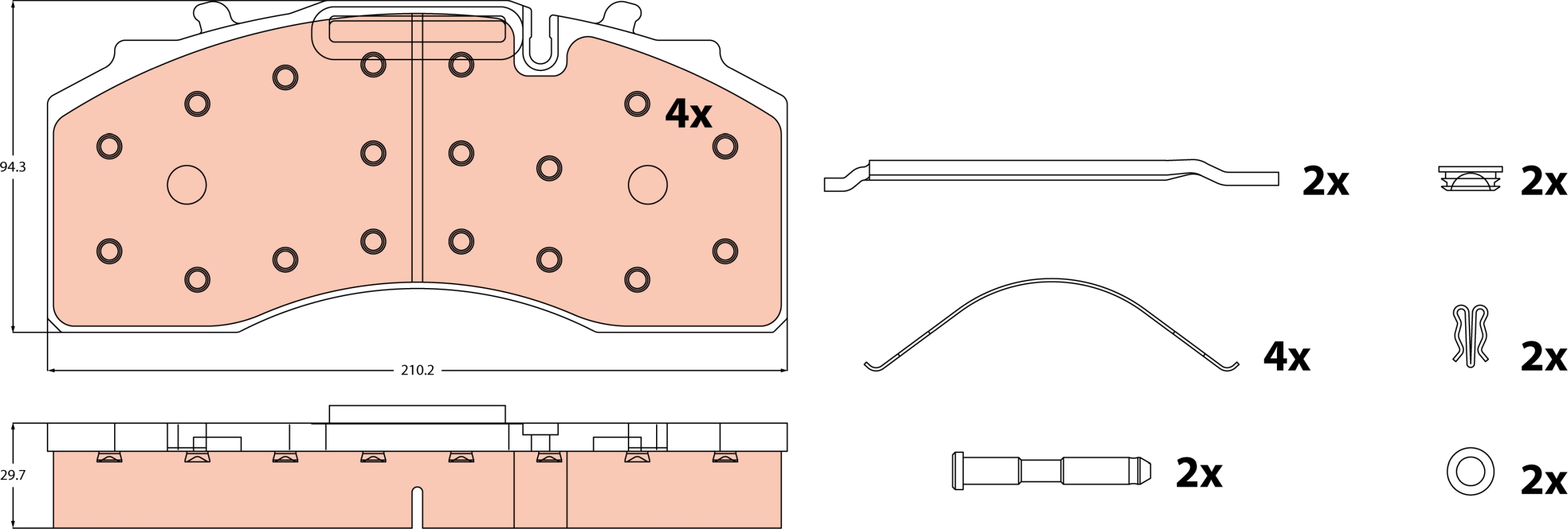 Brake Pad Set, disc brake