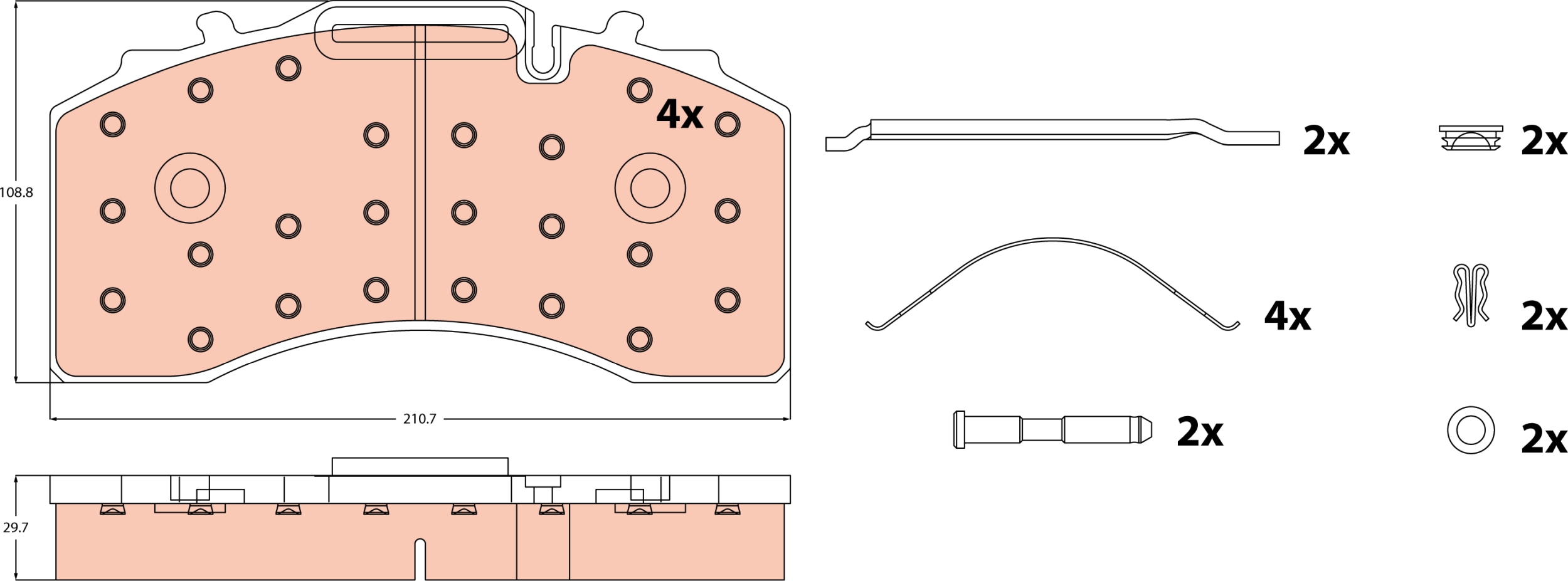 Brake Pad Set, disc brake