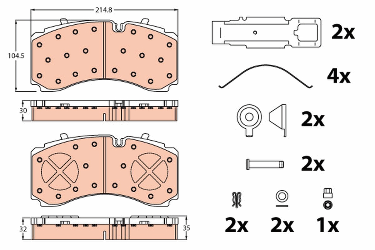 Brake Pad Set, disc brake