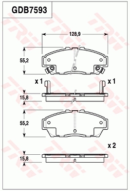 Brake Pad Set, disc brake