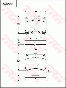 Brake Pad Set, disc brake