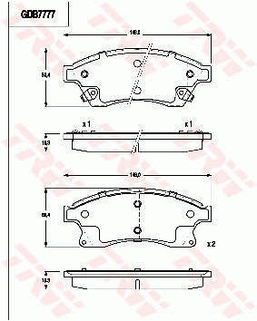 Brake Pad Set, disc brake