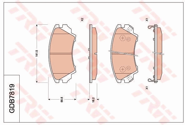 Brake Pad Set, disc brake