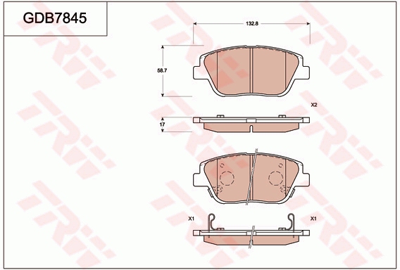 Brake Pad Set, disc brake
