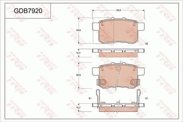 Brake Pad Set, disc brake