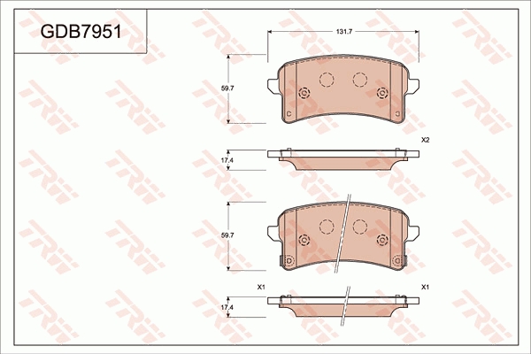 Brake Pad Set, disc brake