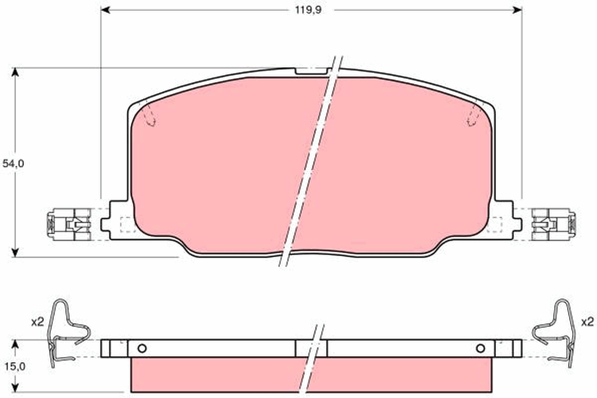 TRW GDB798 Brake Pad Set,...