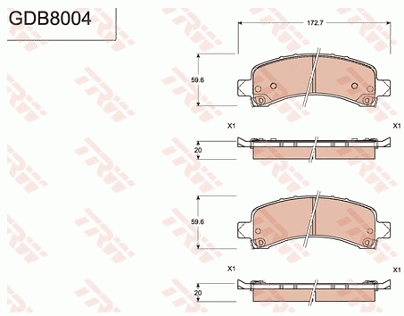 Brake Pad Set, disc brake