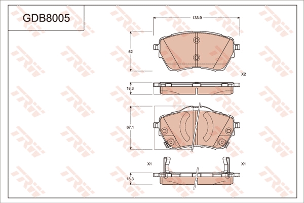 Brake Pad Set, disc brake