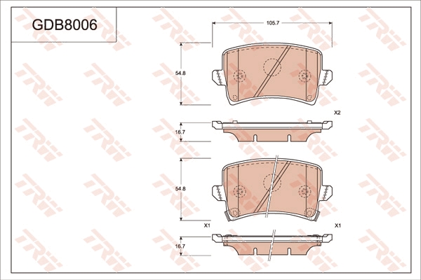 Brake Pad Set, disc brake