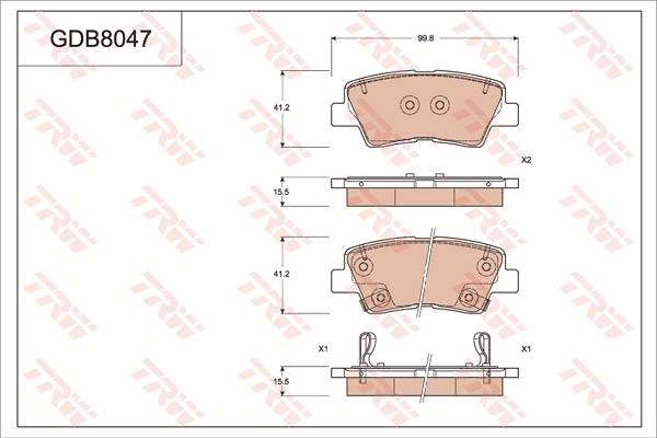Brake Pad Set, disc brake