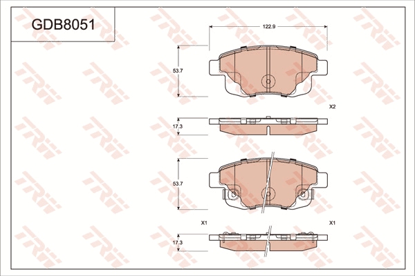 Brake Pad Set, disc brake