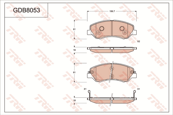 Brake Pad Set, disc brake