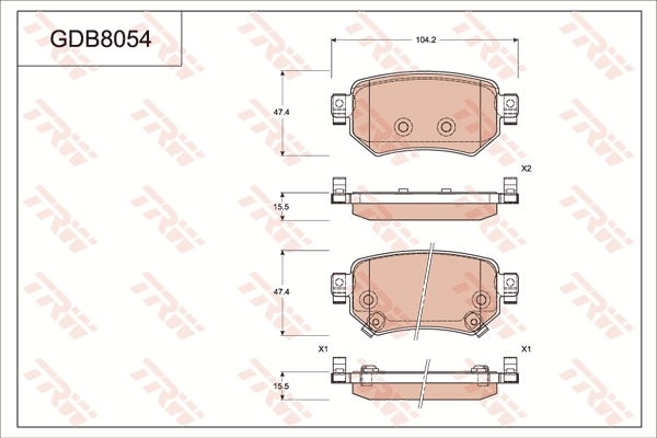 Brake Pad Set, disc brake
