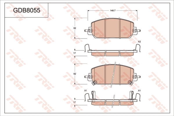 Brake Pad Set, disc brake