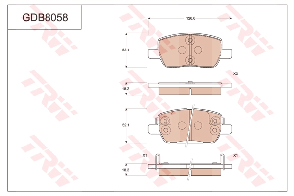 Brake Pad Set, disc brake