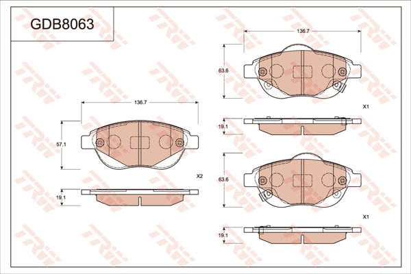 Brake Pad Set, disc brake