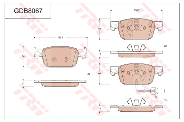 Brake Pad Set, disc brake