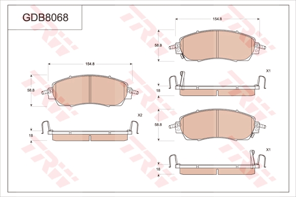Brake Pad Set, disc brake