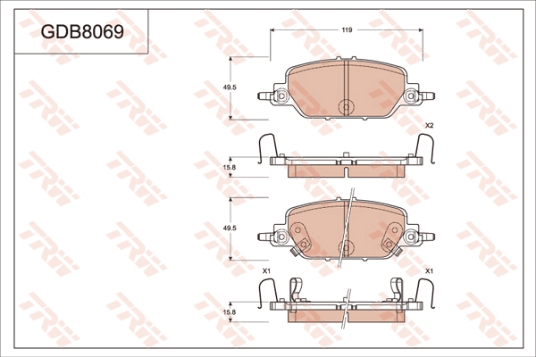 Brake Pad Set, disc brake