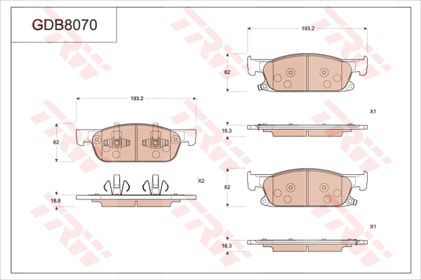 Brake Pad Set, disc brake