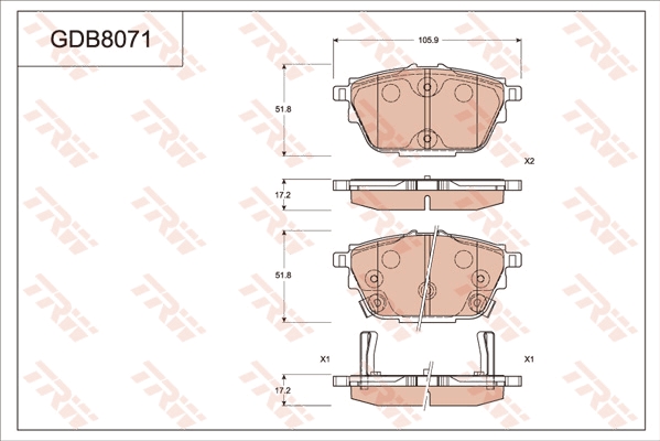 Brake Pad Set, disc brake