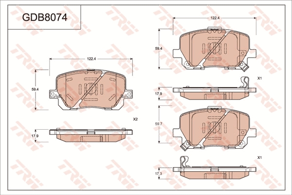 Brake Pad Set, disc brake