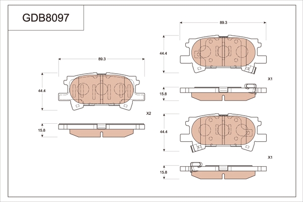Brake Pad Set, disc brake