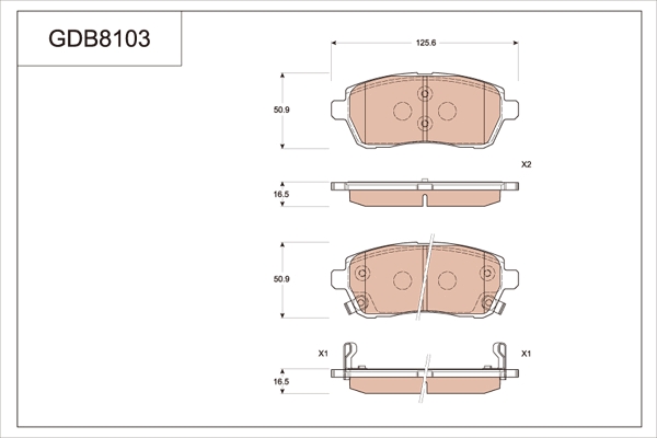 Brake Pad Set, disc brake