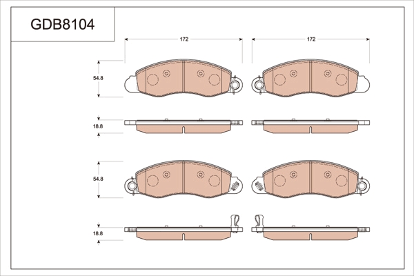 Brake Pad Set, disc brake