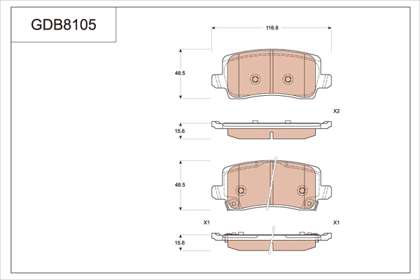Brake Pad Set, disc brake