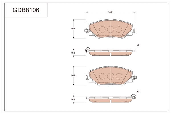 Brake Pad Set, disc brake