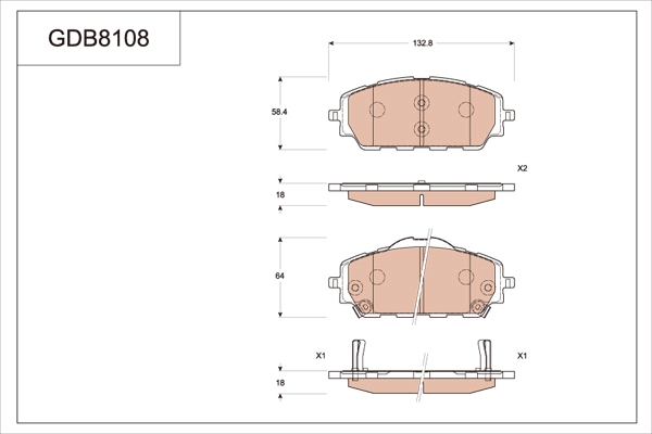 Brake Pad Set, disc brake