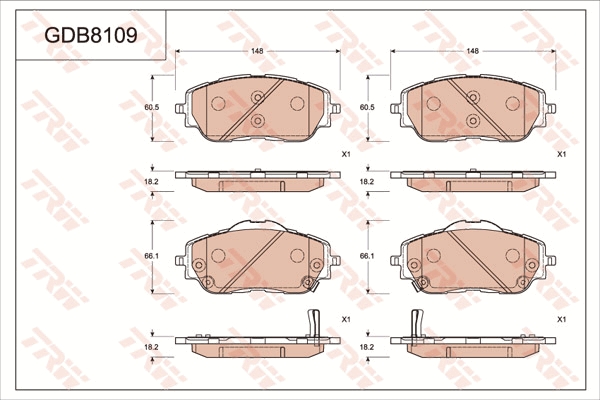 Brake Pad Set, disc brake