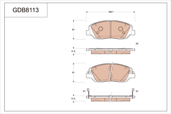 Brake Pad Set, disc brake