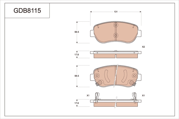 Brake Pad Set, disc brake