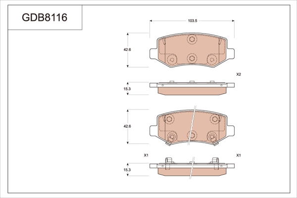 Brake Pad Set, disc brake