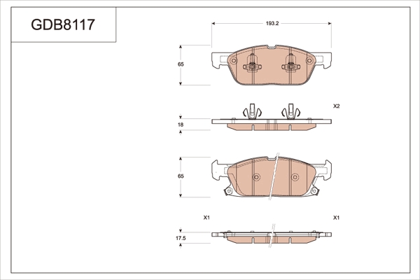 Brake Pad Set, disc brake