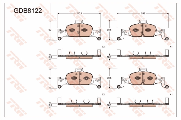 Brake Pad Set, disc brake