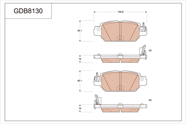 Brake Pad Set, disc brake