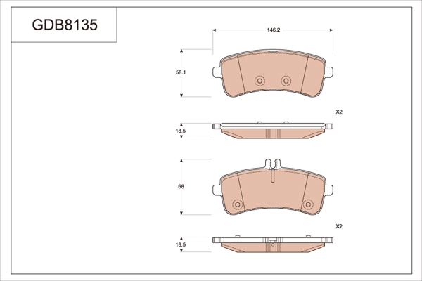 Brake Pad Set, disc brake