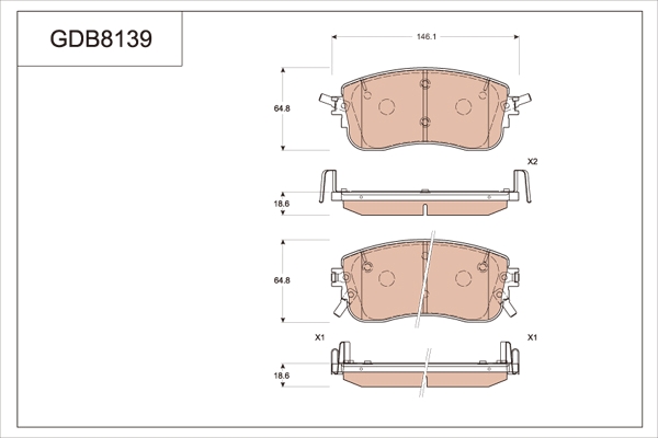 Brake Pad Set, disc brake