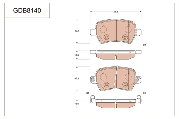 Brake Pad Set, disc brake