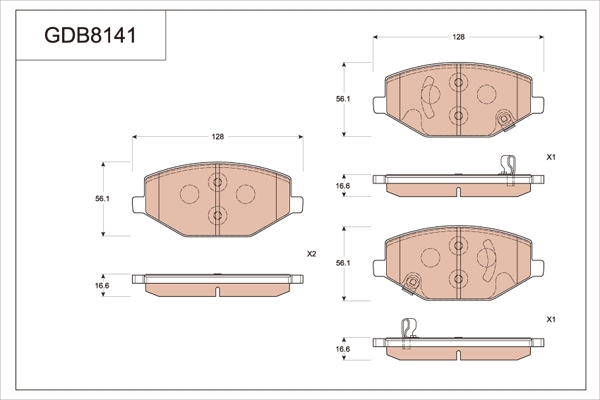 Brake Pad Set, disc brake