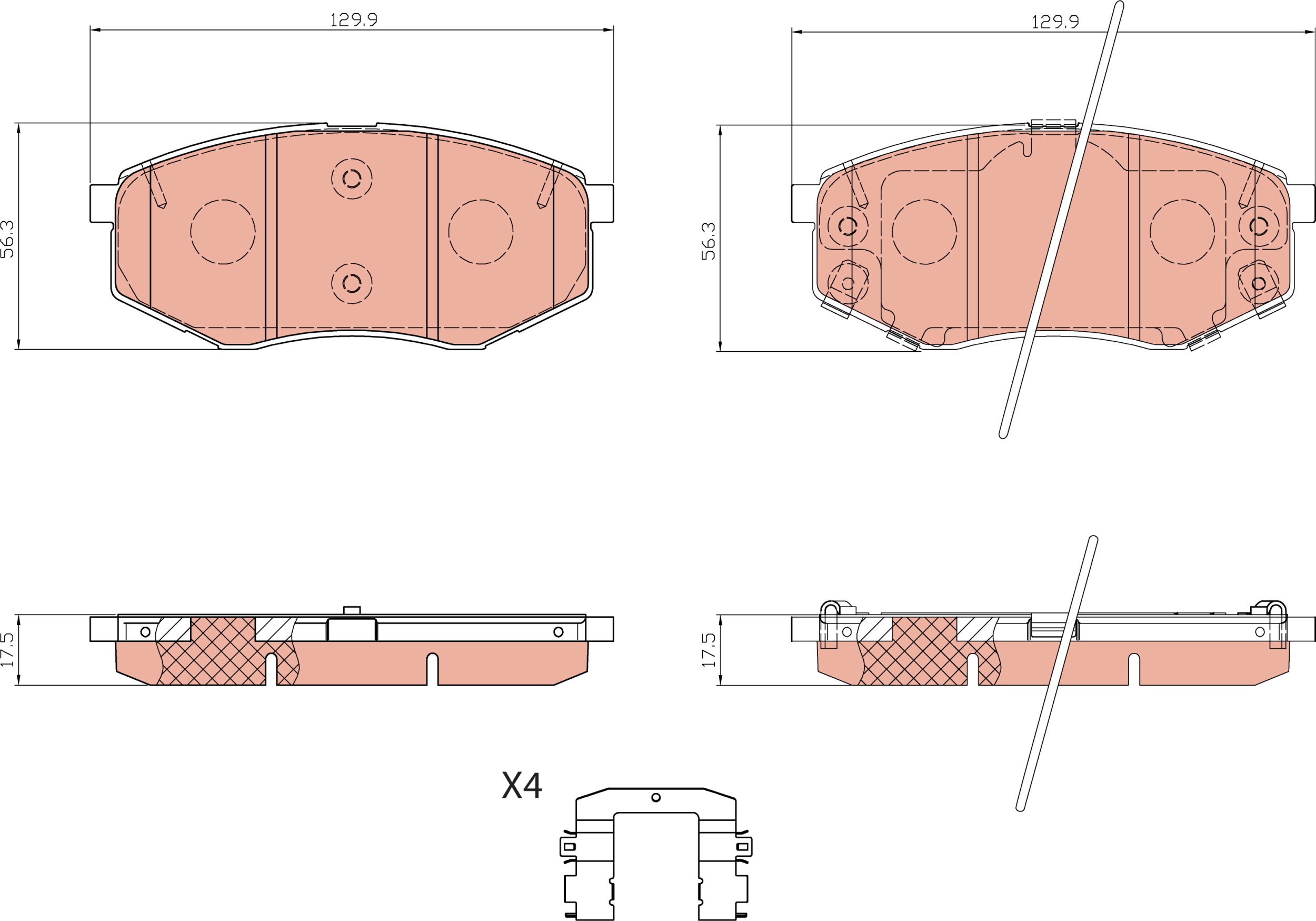 Brake Pad Set, disc brake 2