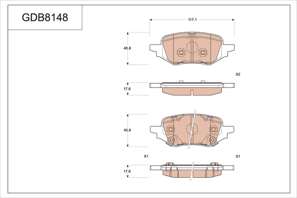Brake Pad Set, disc brake