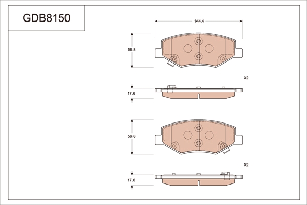 Brake Pad Set, disc brake