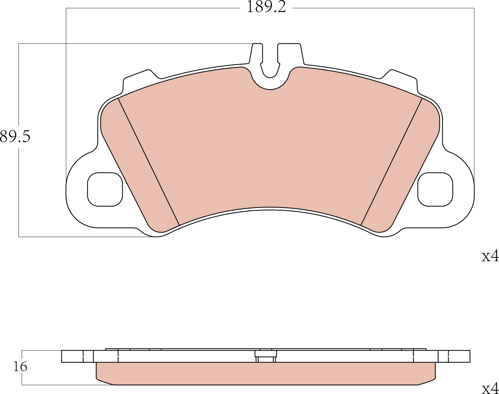 Brake Pad Set, disc brake