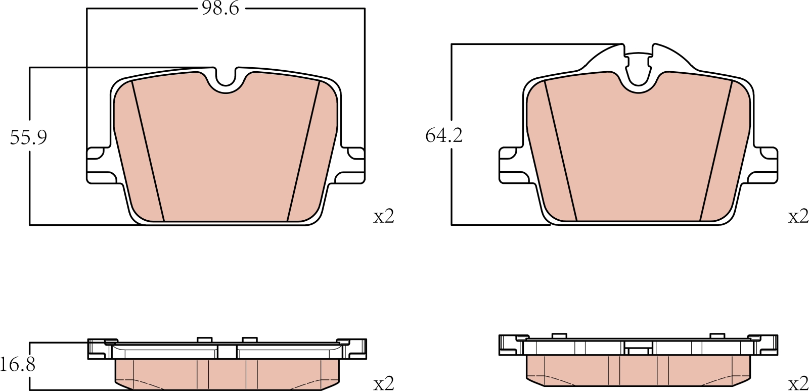 Brake Pad Set, disc brake