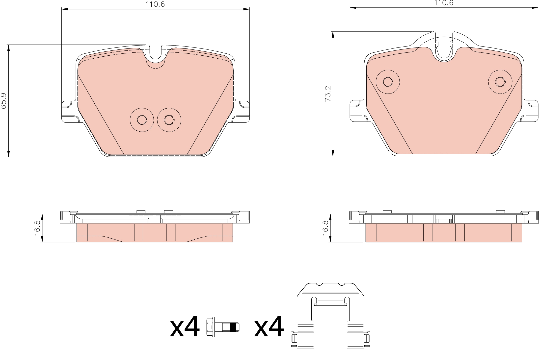 Brake Pad Set, disc brake